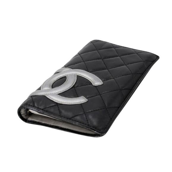 Chanel Cambon Silver Big CC Monogram Quilted Lambskin Wallet CC-W0209N-0006 - Picture 5 of 9